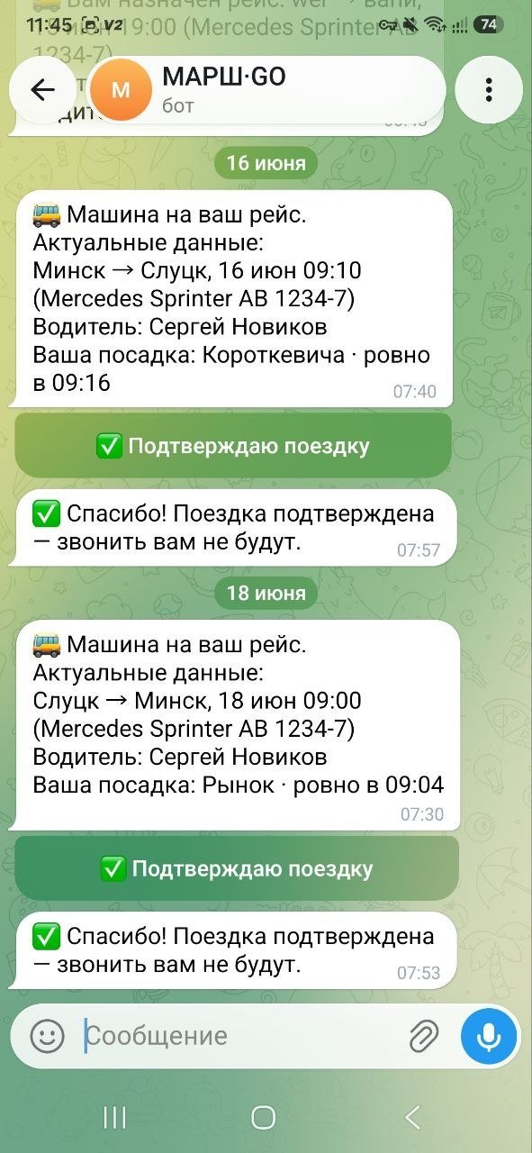 Telegram клиента